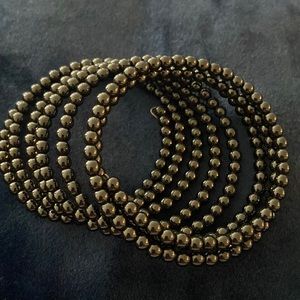 Grey coiled bracelet